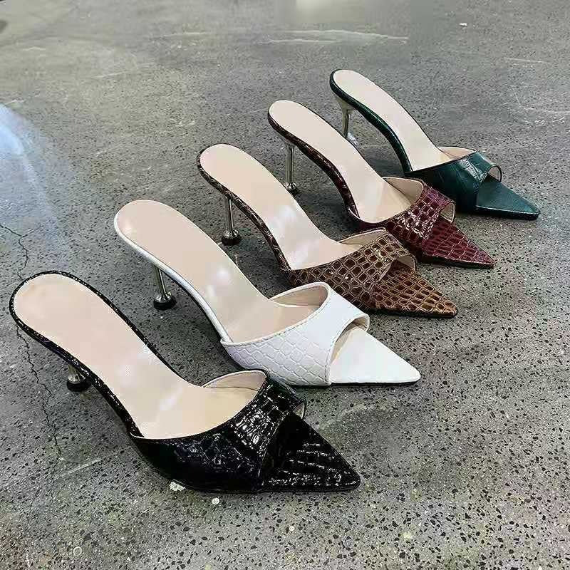 European and American fashion pointed toe stiletto heels