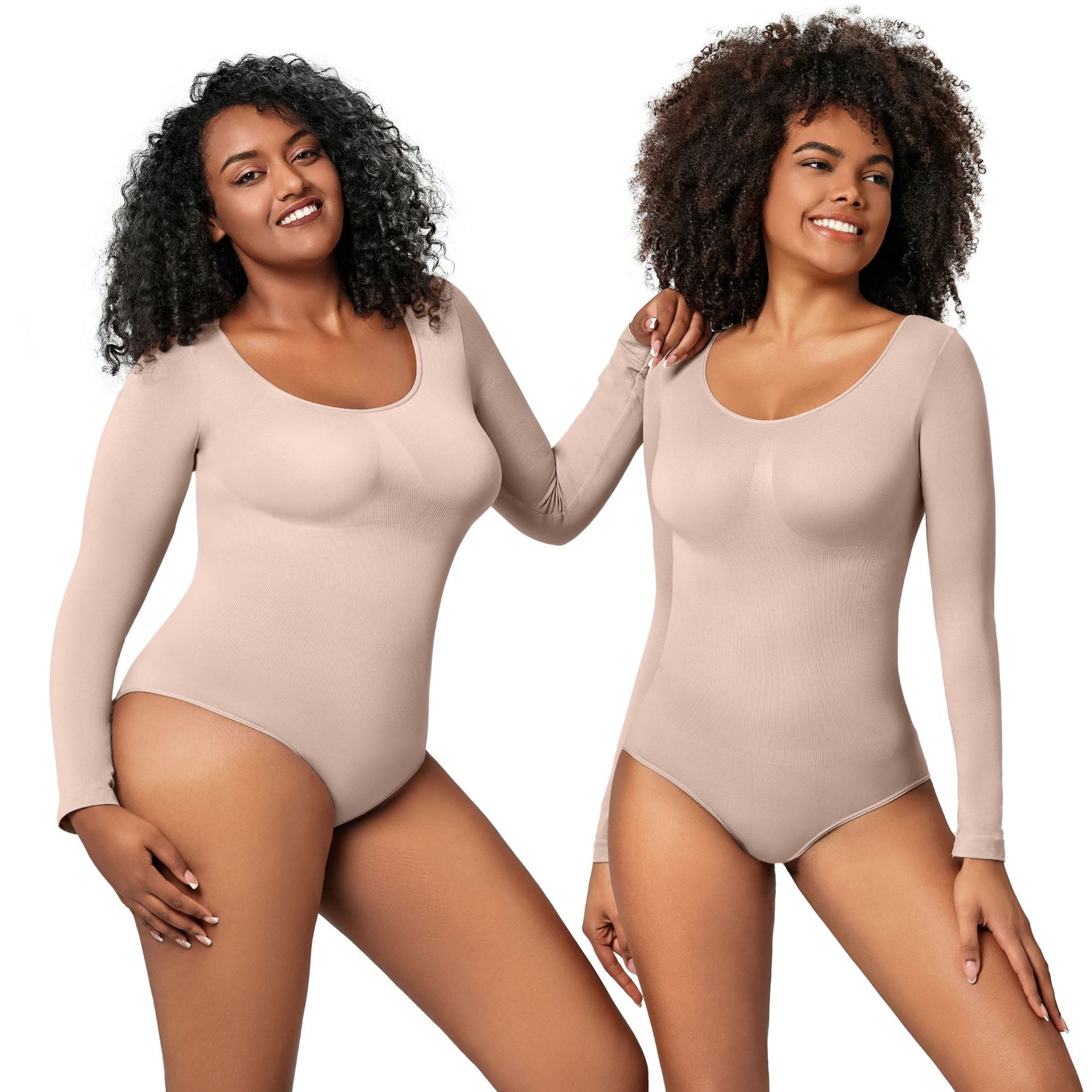 Control Hip Lift Body Shaper Women's Fitted Long Sleeve Corset Beauty Body Shaping Suit