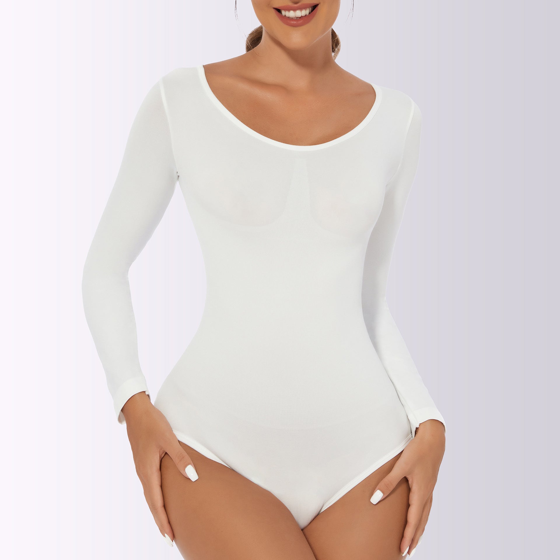 Control Hip Lift Body Shaper Women's Fitted Long Sleeve Corset Beauty Body Shaping Suit
