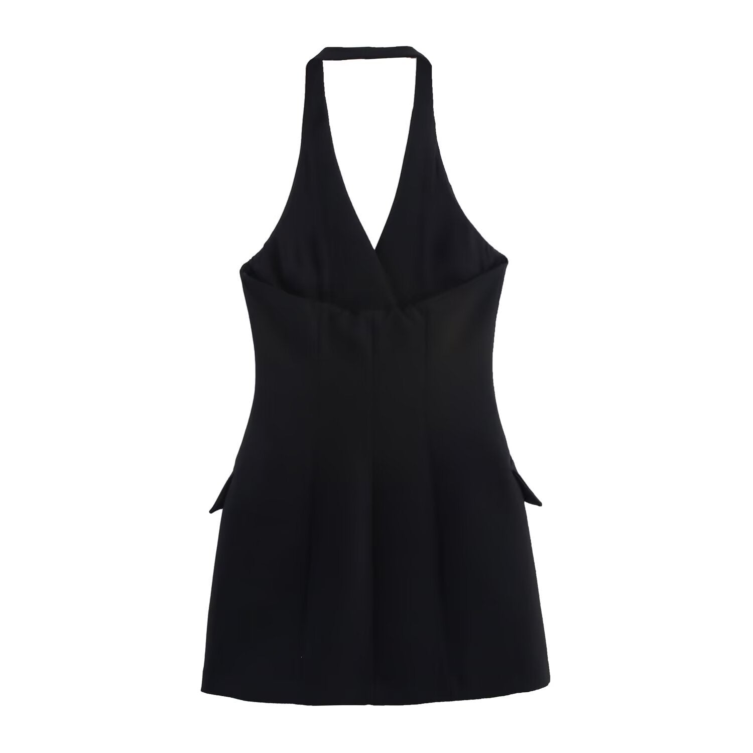 Women's Fashion Temperament Halter Neck Mini Suit Dress