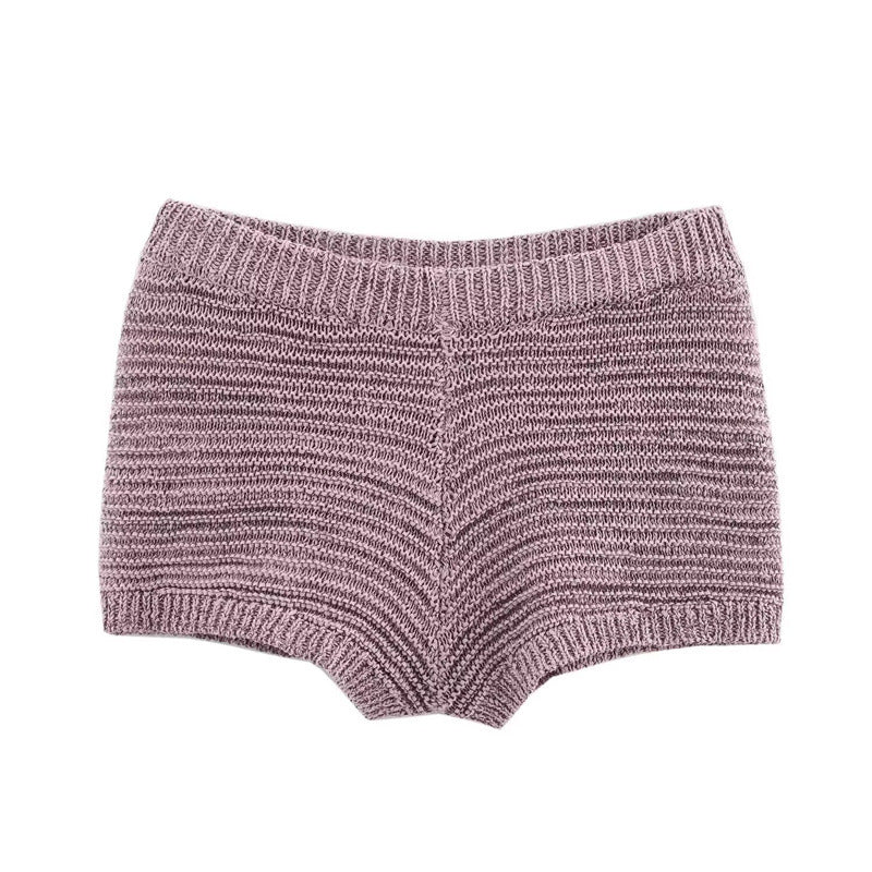 Summer New Style Women's Fashion Sexy Spicy Girl Sleeveless Knit Top and Shorts