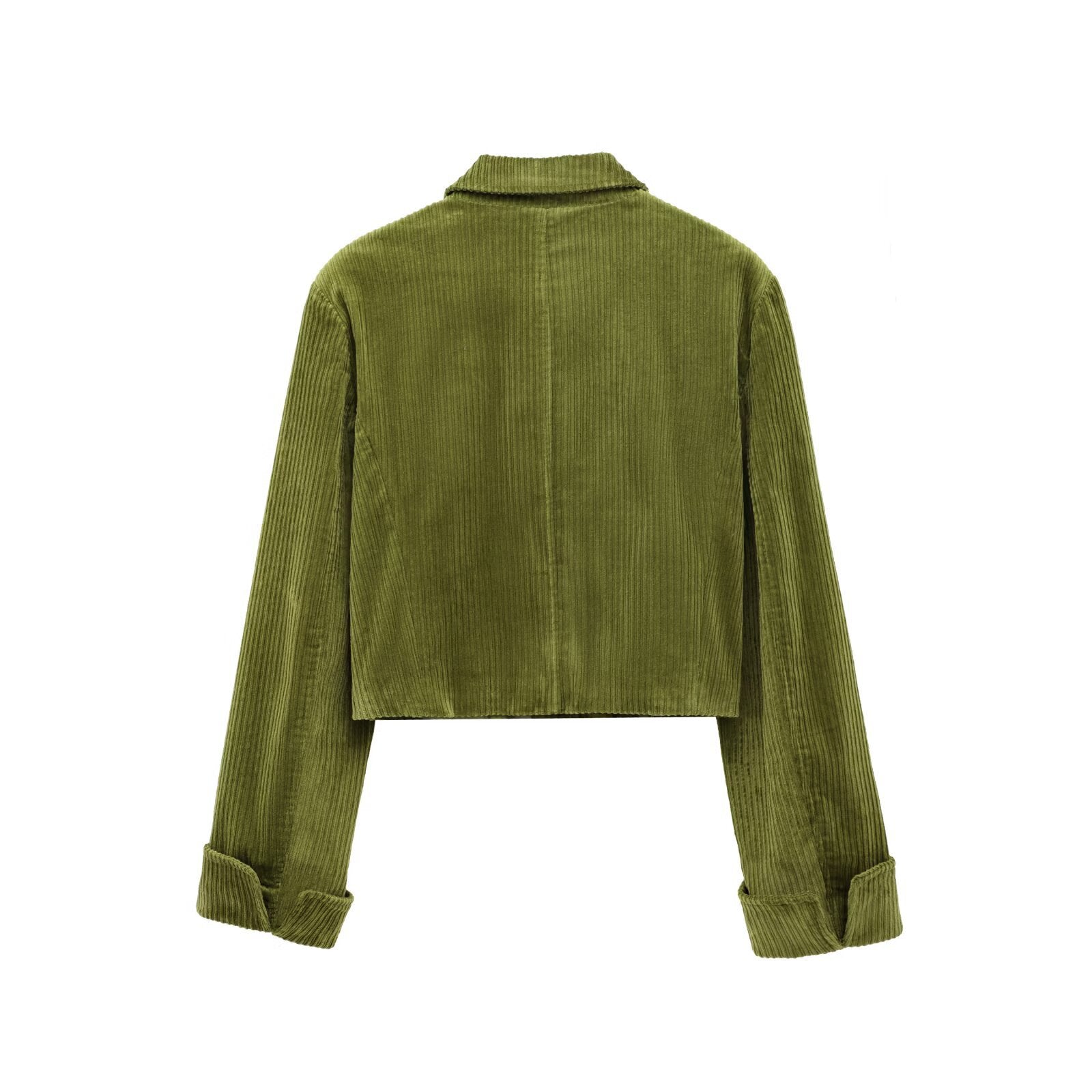 Summer European and American style new fashionable slim fitting corduroy jacket+short skirt set