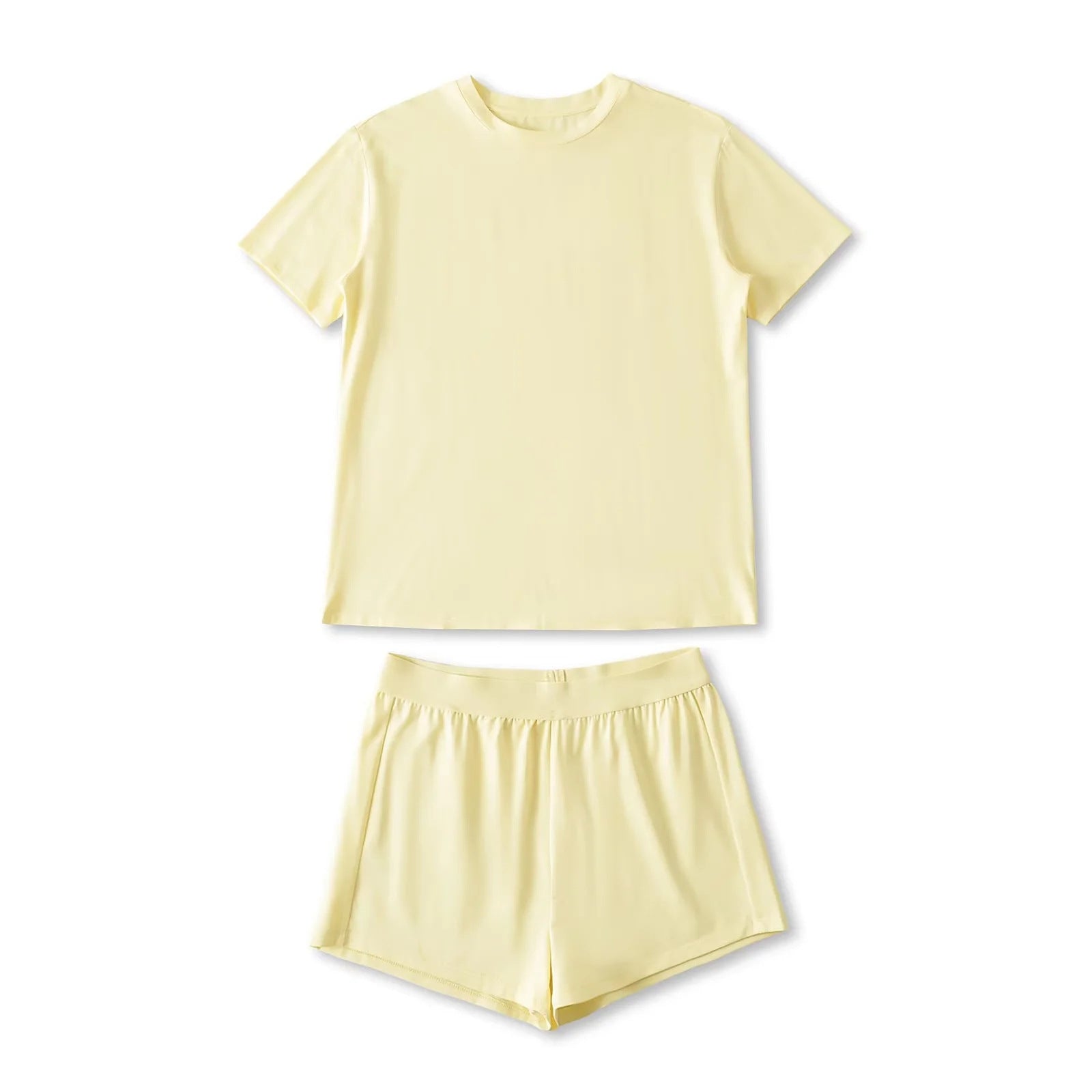 Loose round neck short sleeved T-shirt+hot pants two-piece set
