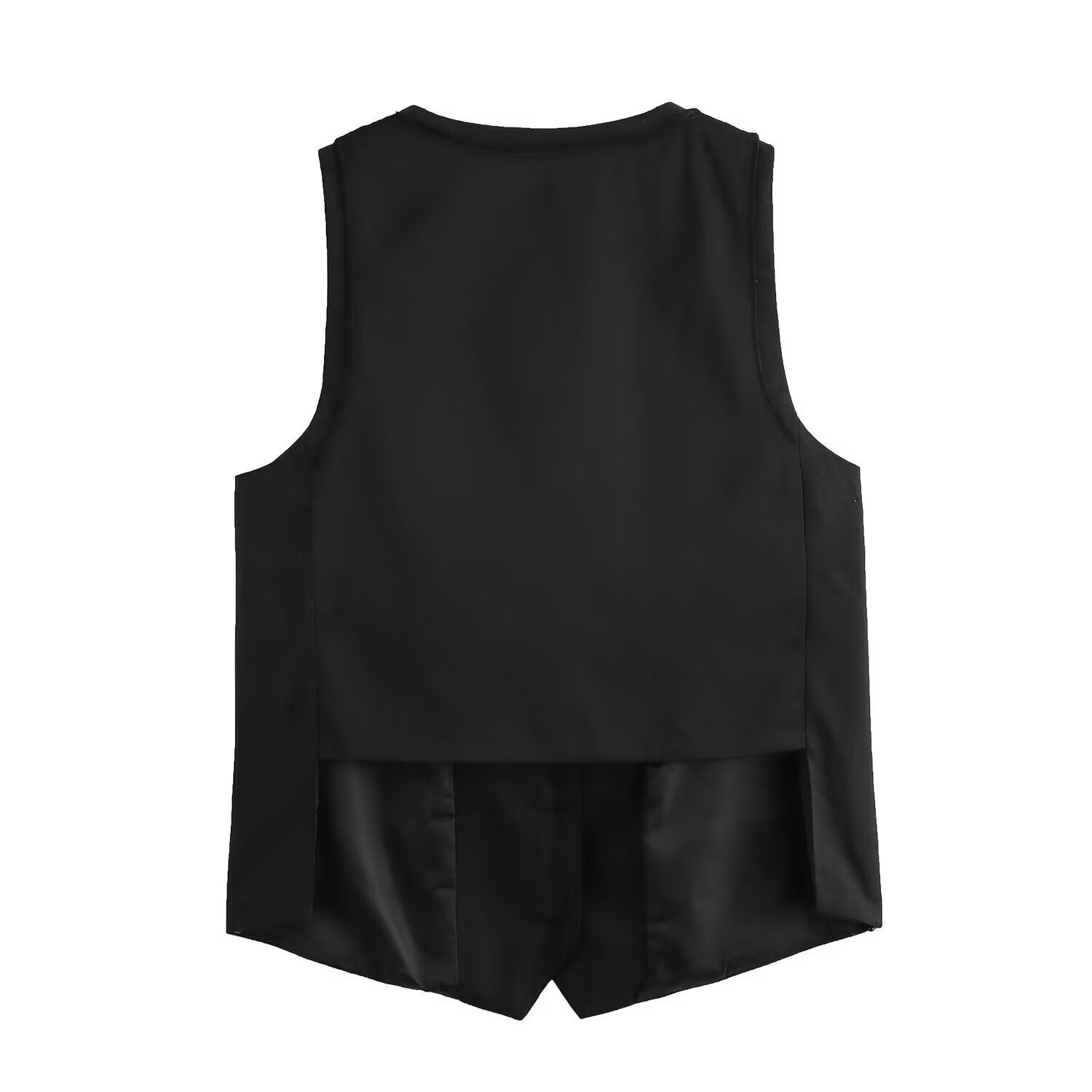 Women's Fashion Satin Back Texture Camisole + Slit Midi Skirt Set