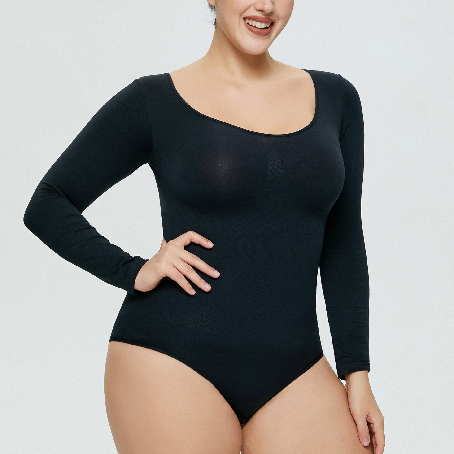 Control Hip Lift Body Shaper Women's Fitted Long Sleeve Corset Beauty Body Shaping Suit
