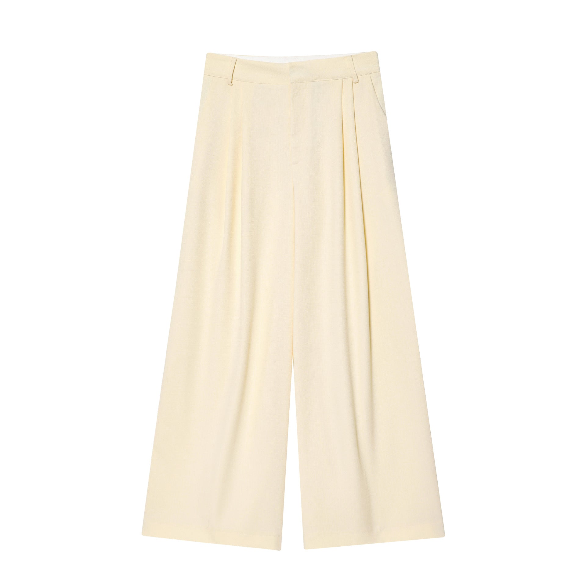 Elegant Sleeveless Top and Wide-Leg Pants Set with Style Design