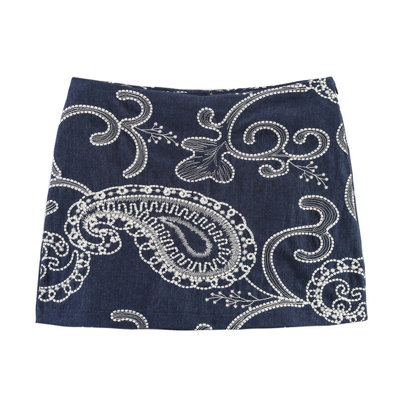 Summer New  Style Women's Fashion Casual Tank Top Embroidered Shorts