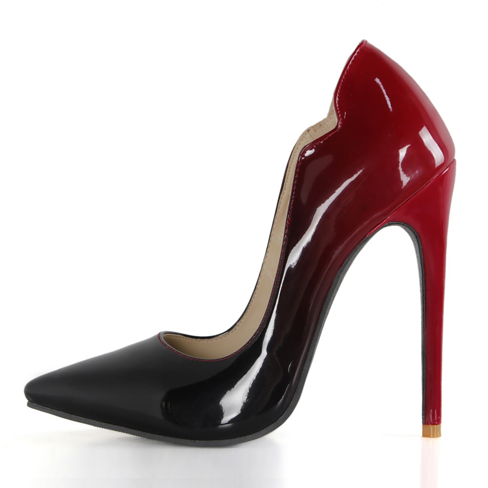 High heels, shallow cut shoes