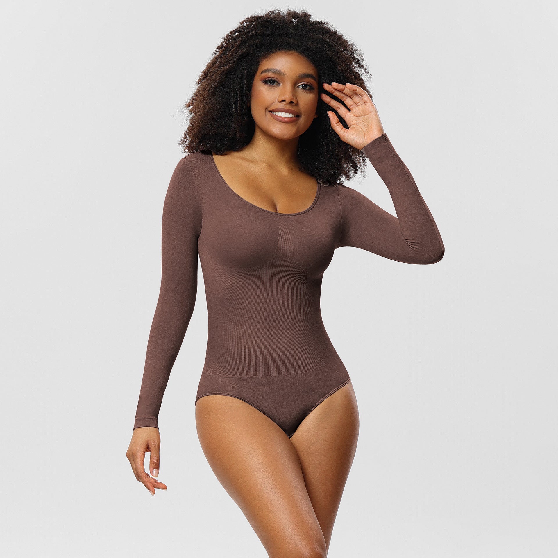 Control Hip Lift Body Shaper Women's Fitted Long Sleeve Corset Beauty Body Shaping Suit