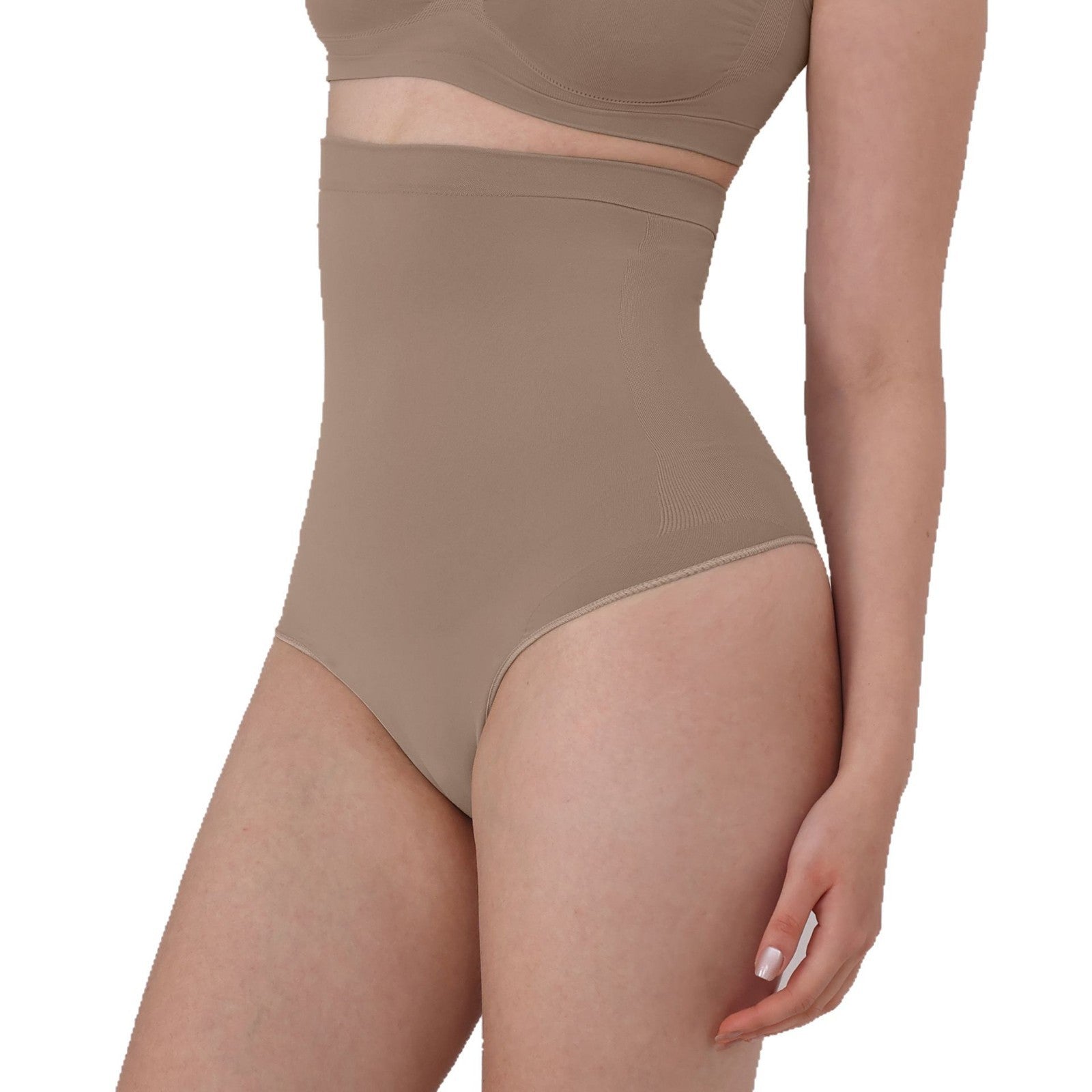 Women's Reduces Belly Postpartum Shaping Reinforced Plus Size Thong Butt-Lifting Panties Thin Style