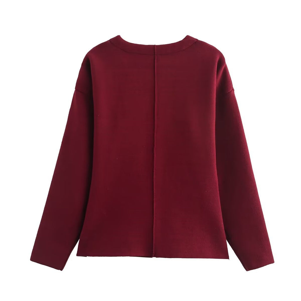 Autumn fashion new knitted slim fit jacket+high waisted mini skirt
