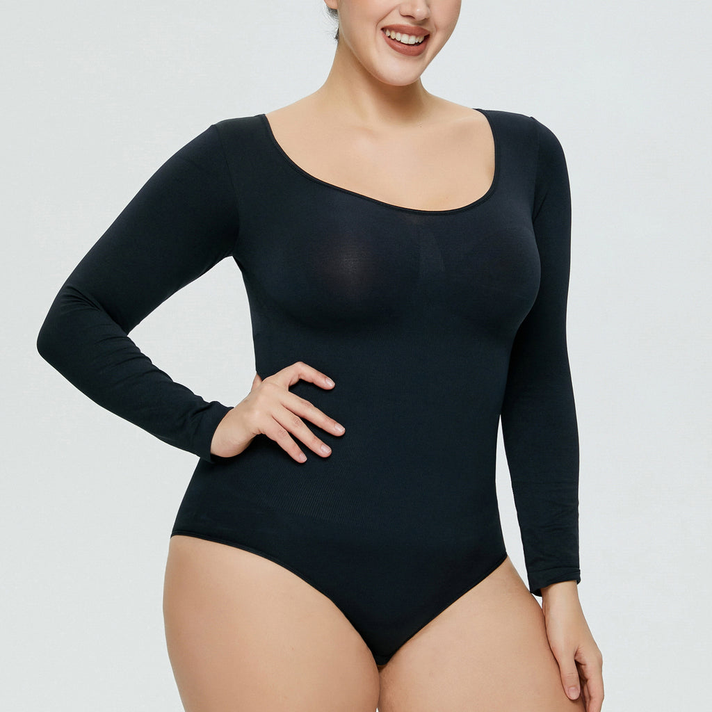 Control Hip Lift Body Shaper Women's Fitted Long Sleeve Corset Beauty Body Shaping Suit